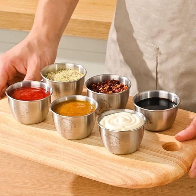 Homero Stainless Steel Dressing & Condiment Container with Lid