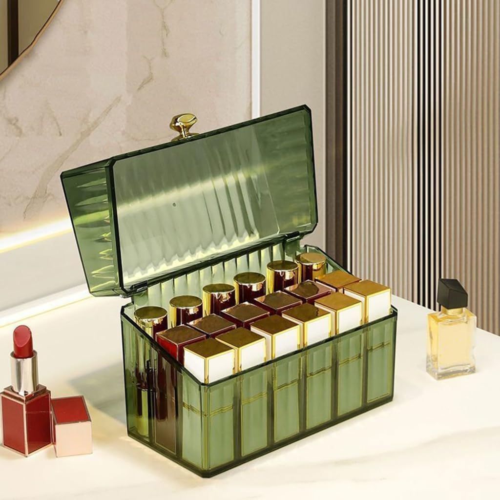 Premium Dustproof 18 Slot Lipstick Storage Organizer
