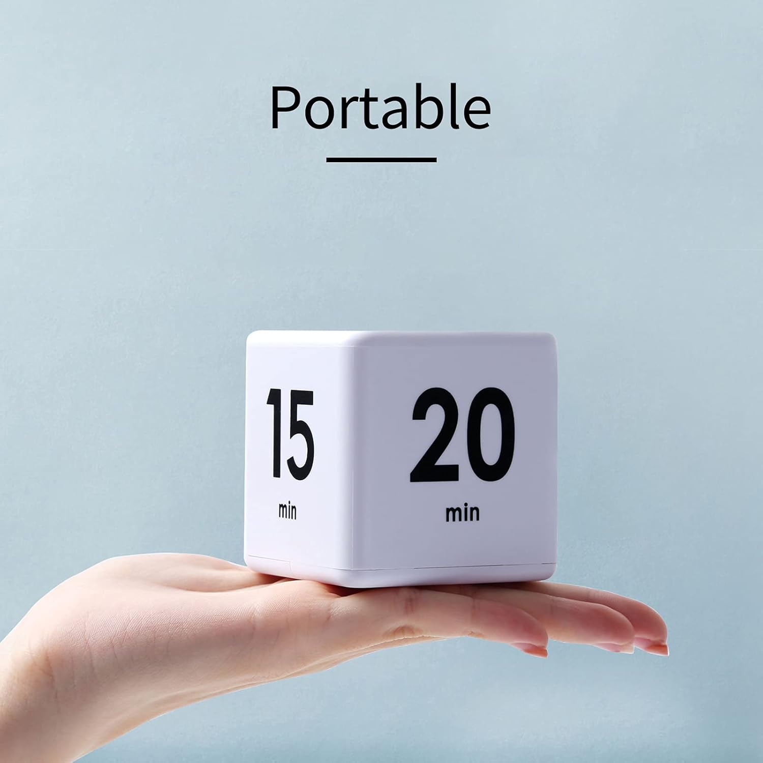 HOMERO Smart Cube Timer with Gravity Sensor (15-60 Minutes)