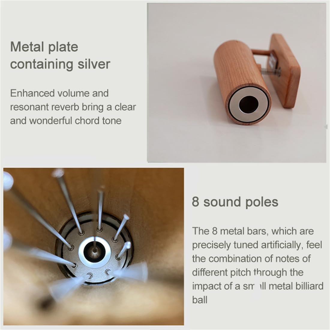 HOMERO Premium Cherry Wood 432Hz Relaxing Melody Musical Door Chime