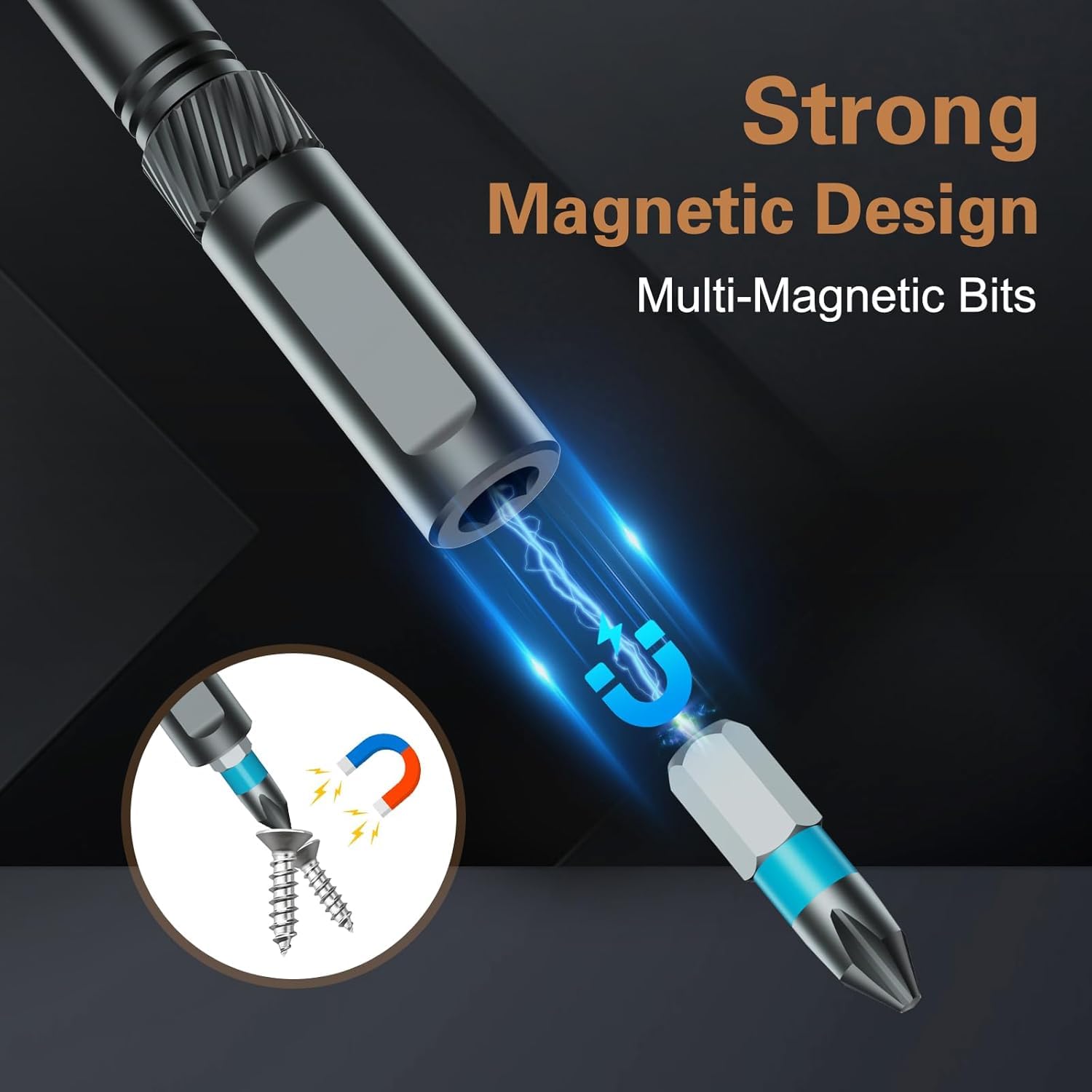 24 In 1 Magnetic T Shape Ratchet Screwdriver Set with S2 Steel Bits