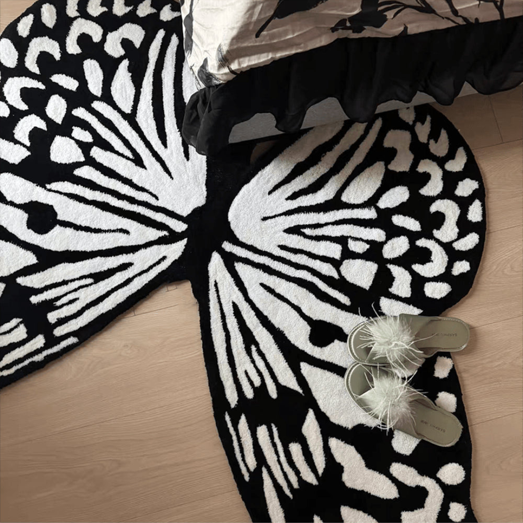 Homero Soft Butterfly Carpet Rug Thick Fluffy Handwoven - 80x120cm