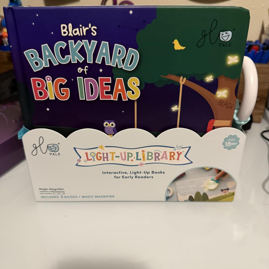 Homero Light-Up Kids Book Collection Interactive Learning Set with Magic Magnifier (3 Story Pack)