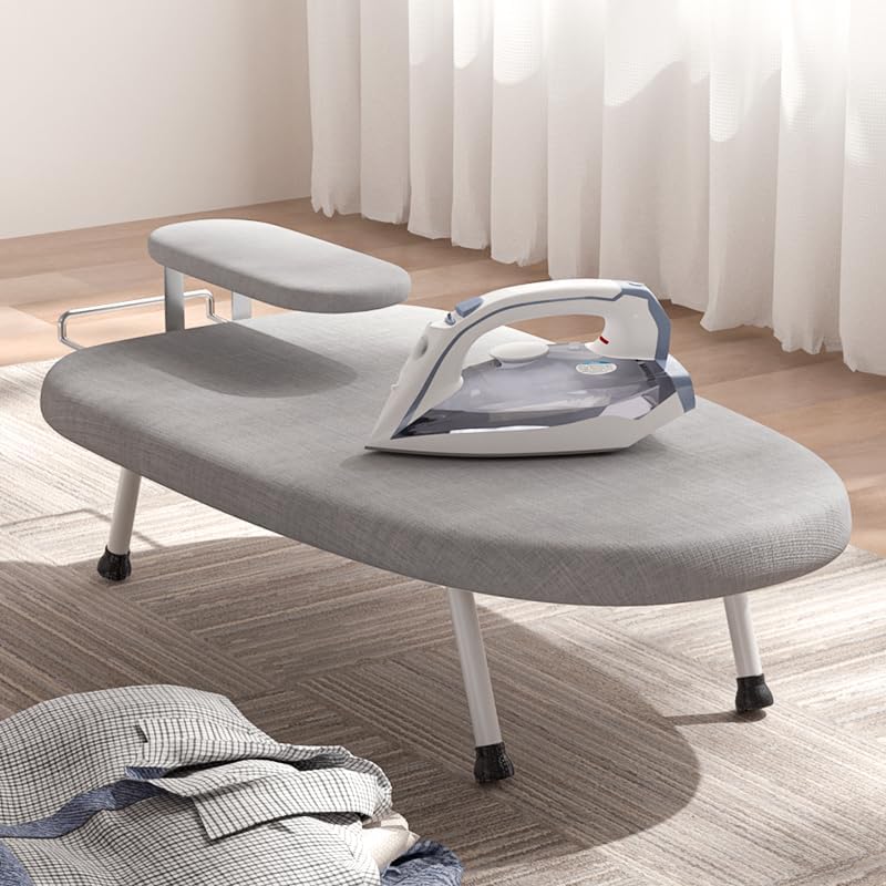 Foldable Tabletop Ironing Board with Sleeve Rest & Legs