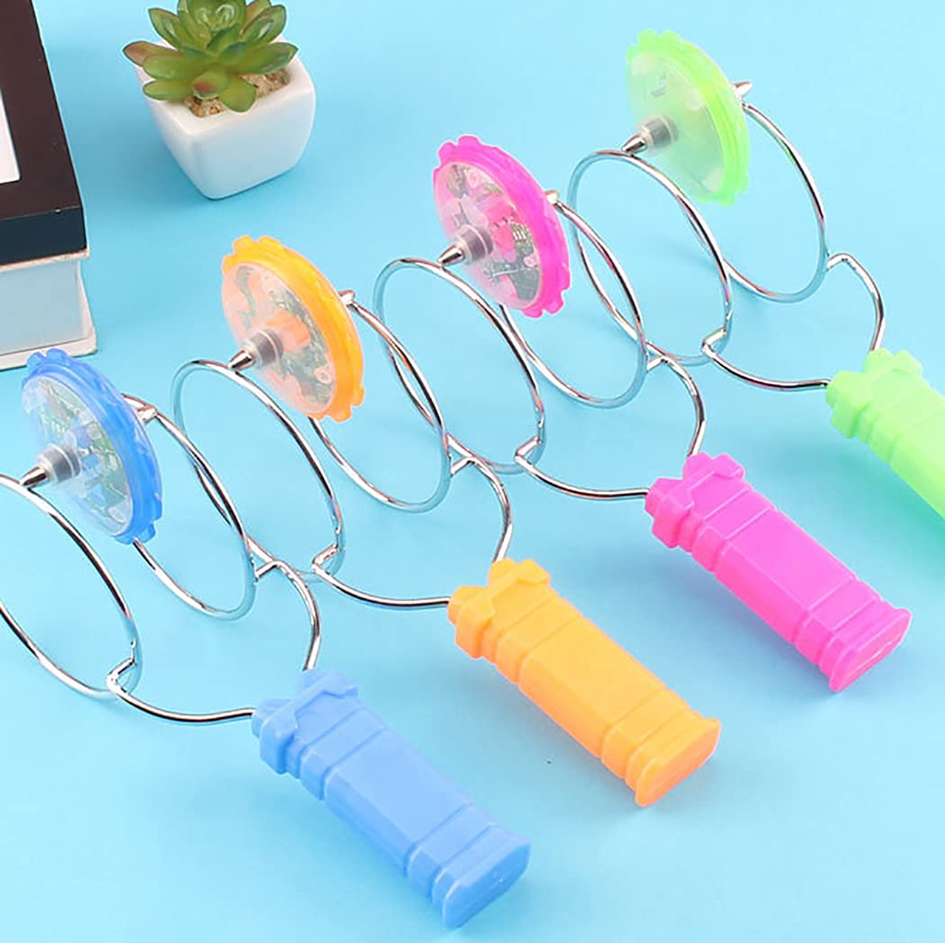 Homero Colorful Light Fun Magnetic Flashing Gyro Wheel Toy Set