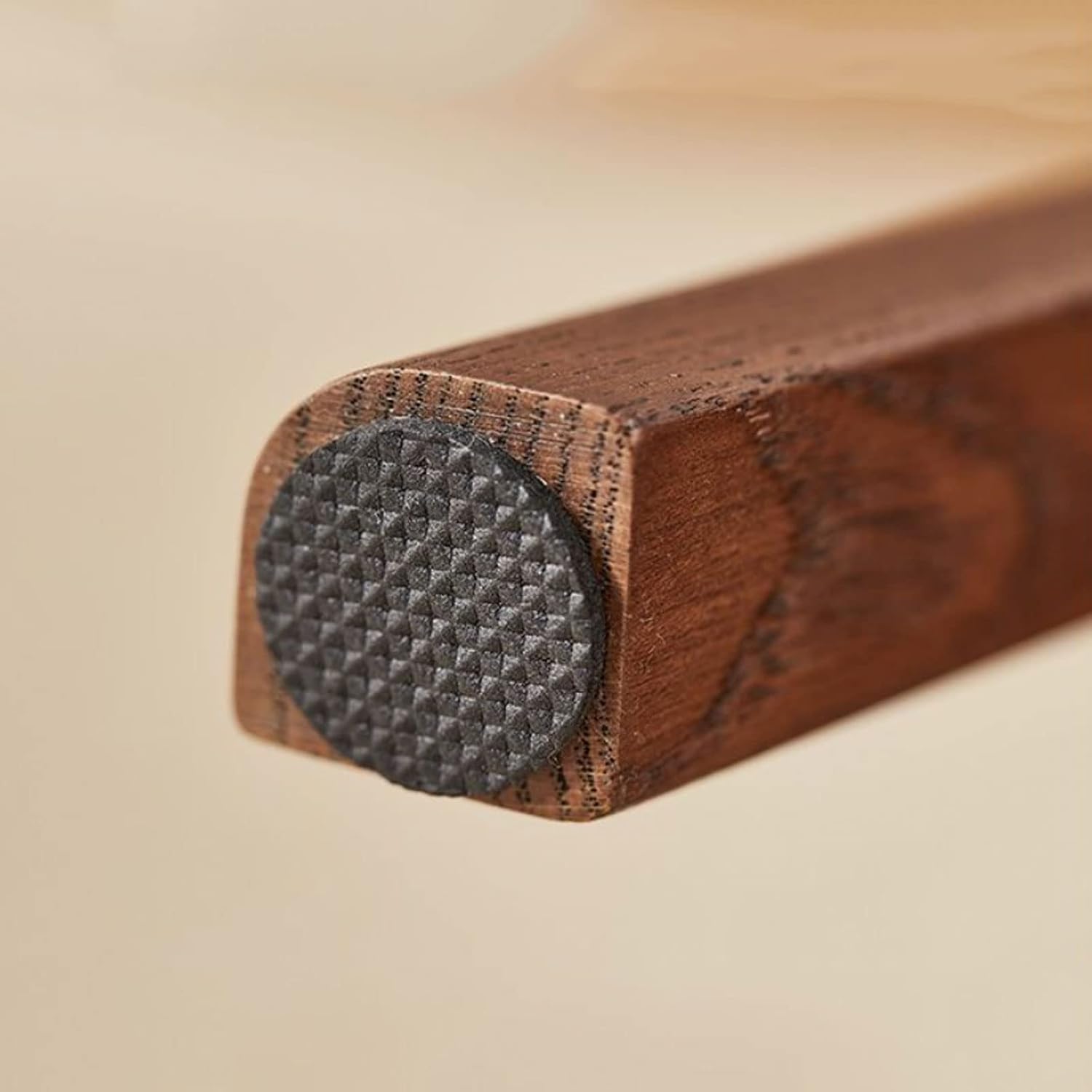 HOMERO Solid Wood Upholstered Accent Stool