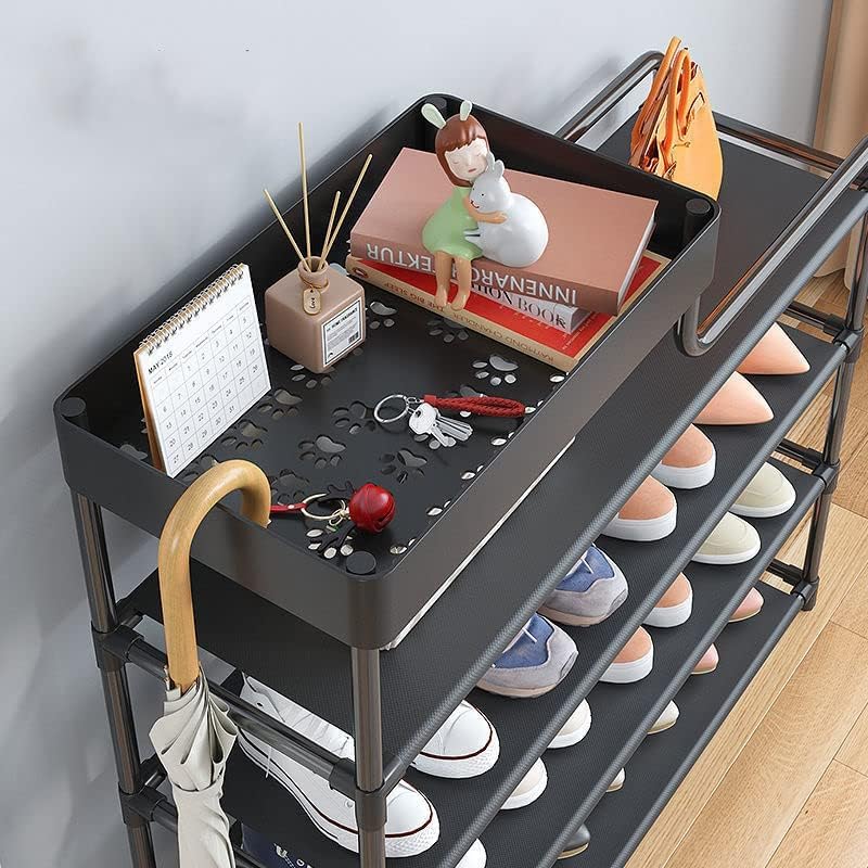 5 Layer Multipurpose Metal Shelving Cabinet Shoe Storage Rack Organizer