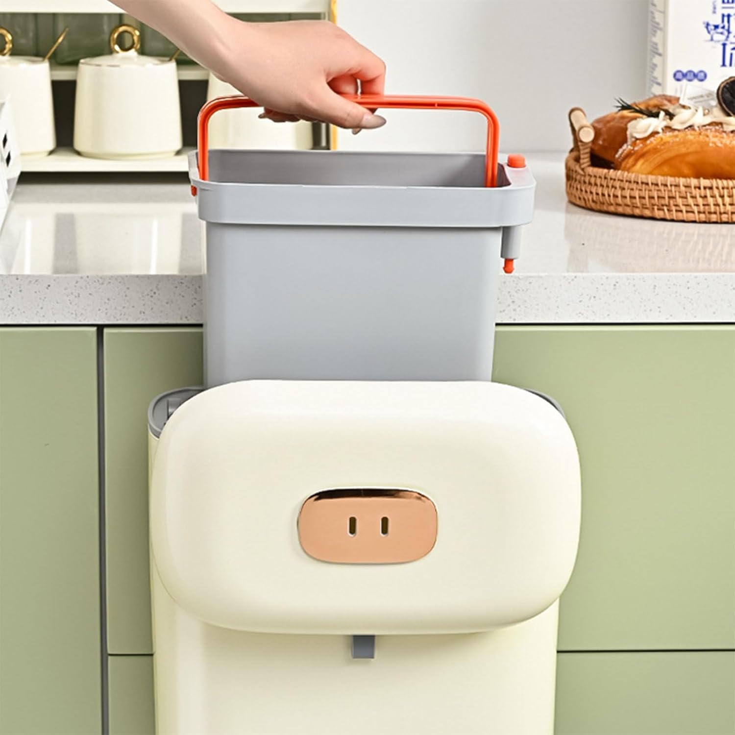 Multipurpose Premium Kitchen Cabinet Mounted Trash Can 9 Litre