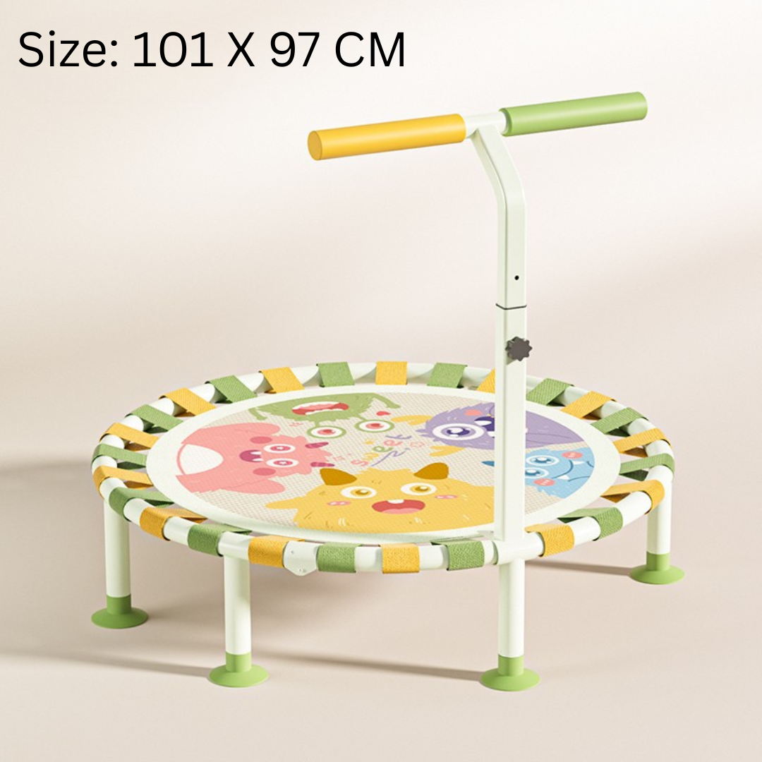 Homero Foldable Kids Trampoline with Safety Lock and Jump Surface