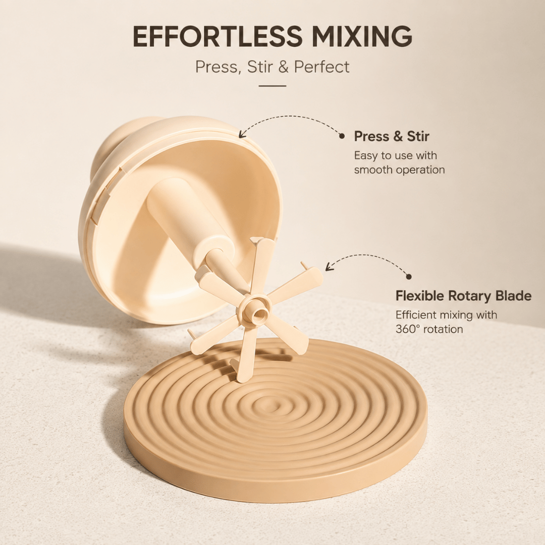 HOMERO Multi-Purpose Ergonomic Design Multi-Blade Manual Egg Mixer