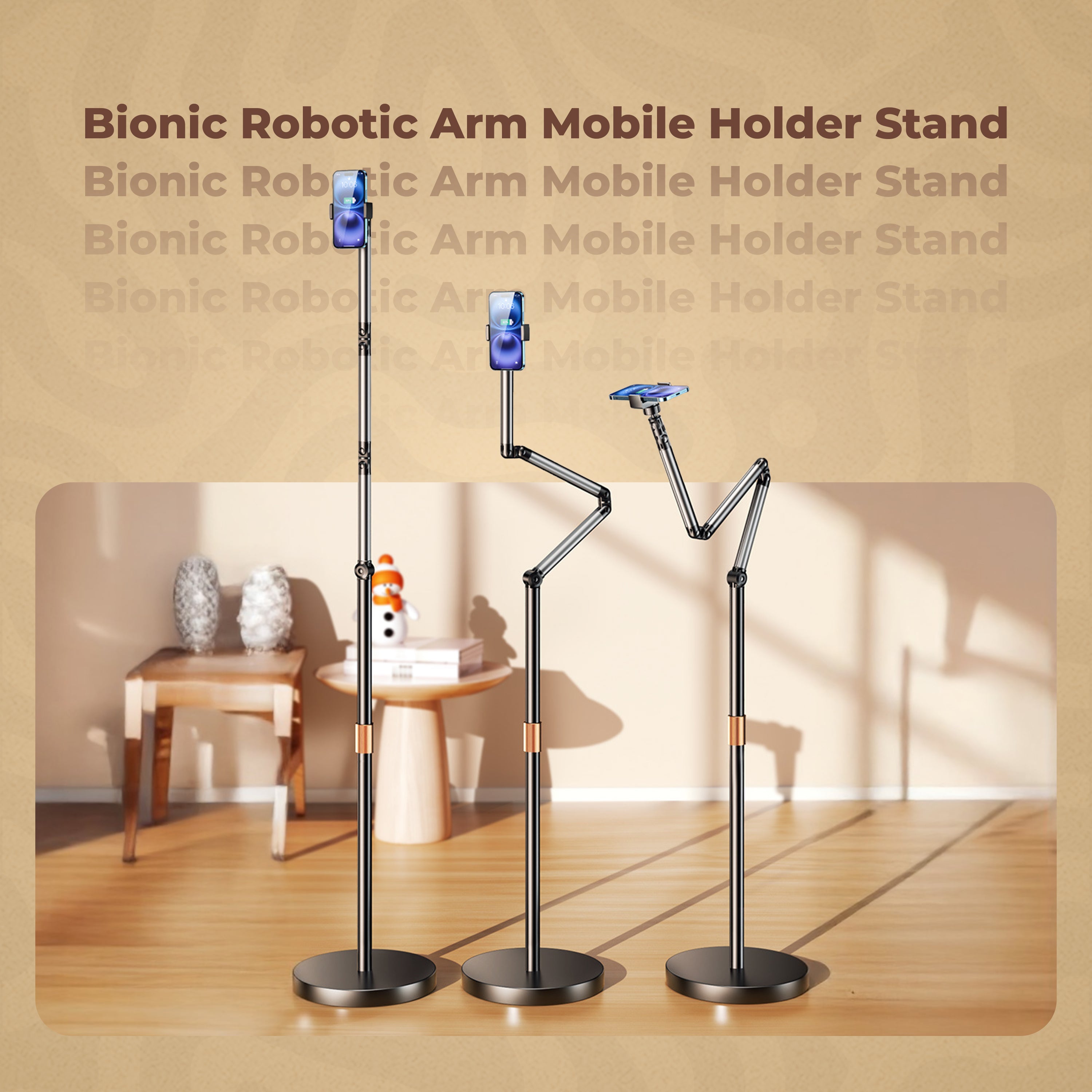 HOMERO Adjustable Bionic Robotic Arm Mobile Holder Floor Stand