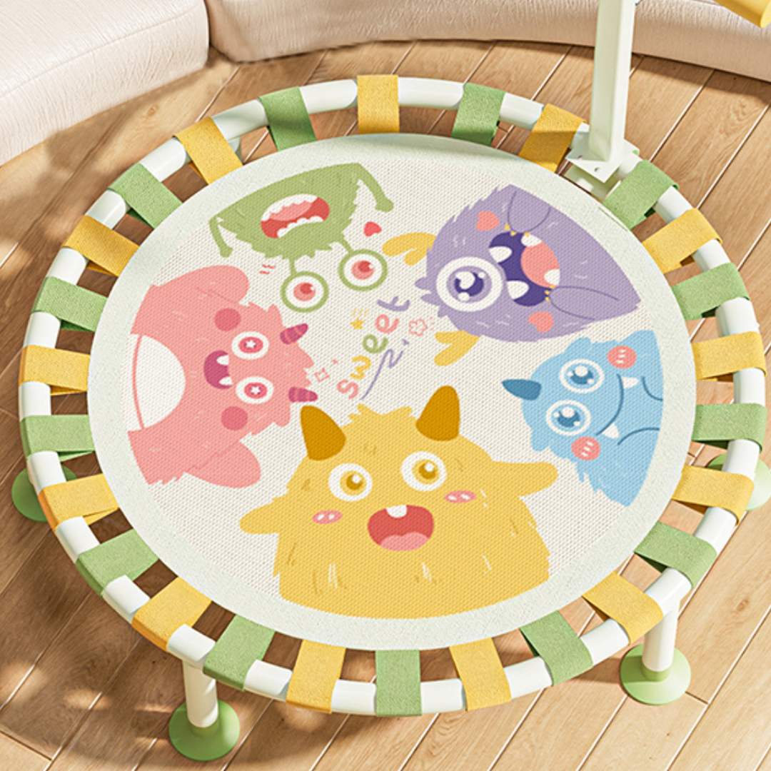 Homero Foldable Kids Trampoline with Safety Lock and Jump Surface