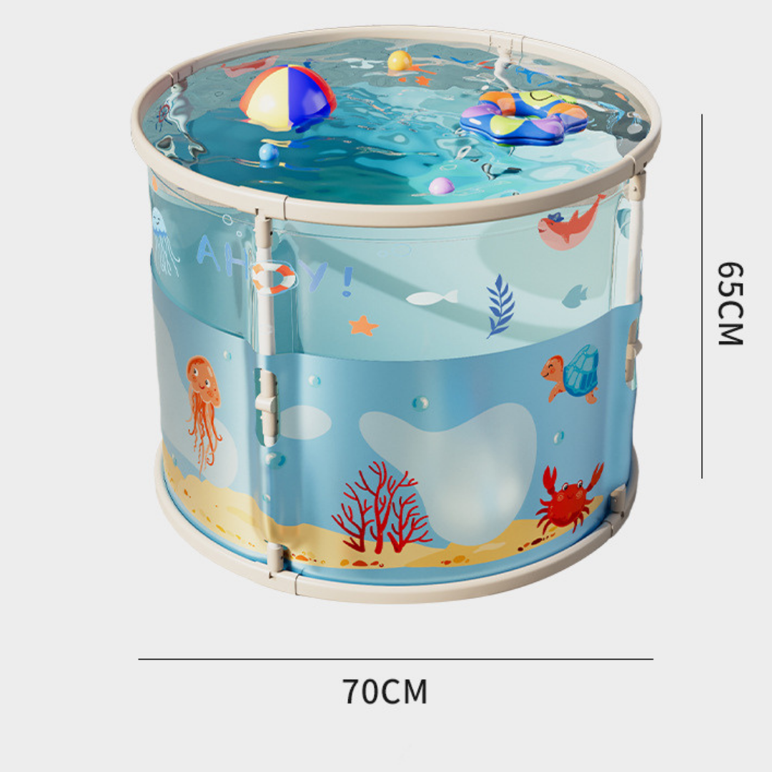 HOMERO Portable Design Transparent Foldable Large PVC Bathtub