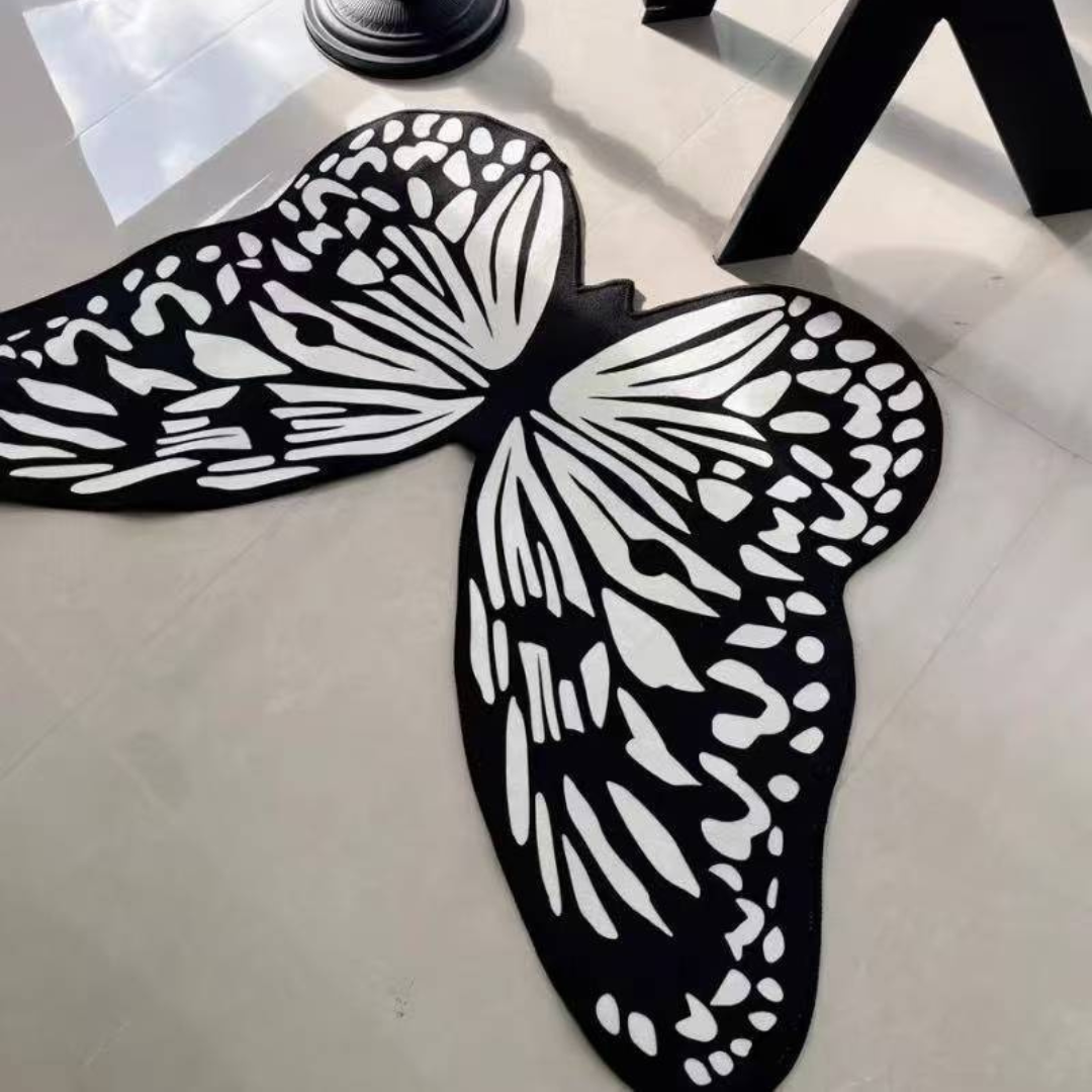 Homero Soft Butterfly Carpet Rug Thick Fluffy Handwoven - 80x120cm