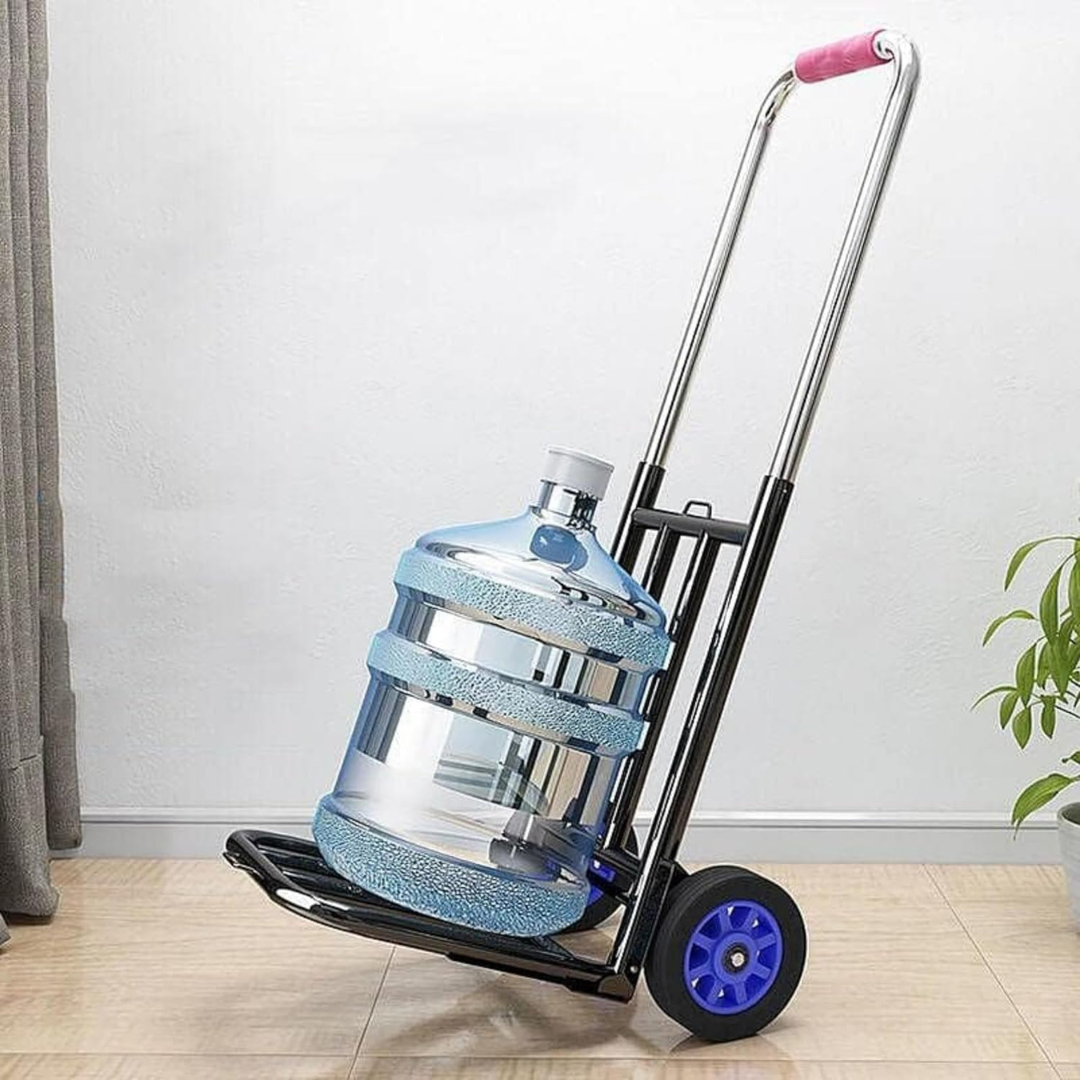 Heavy Duty Foldable Stair Climbing Hand Truck Trolley with Adjustable Handle