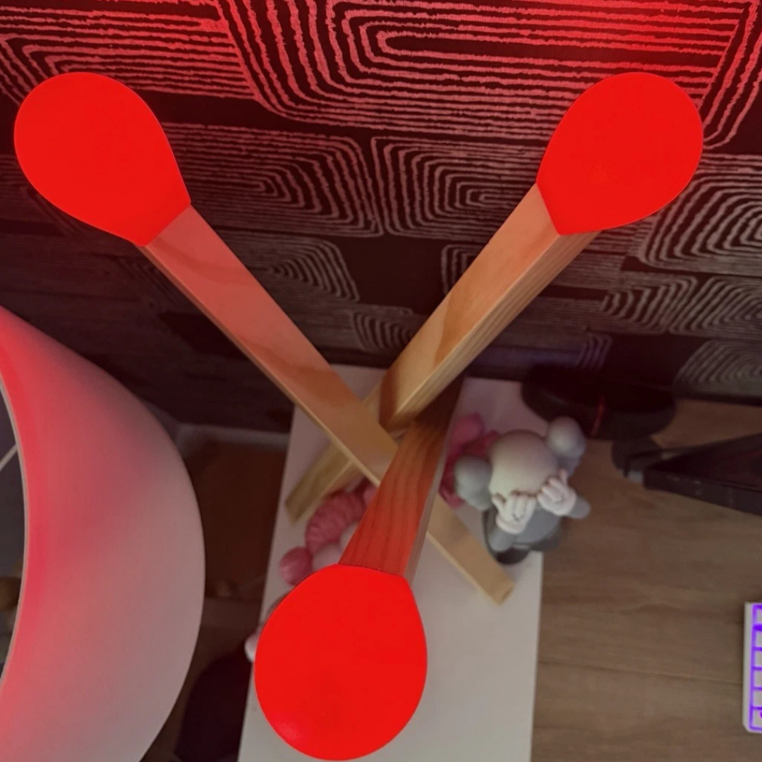 HOMERO Modern Artistic Design Wooden Matchstick Inspired LED Lamp