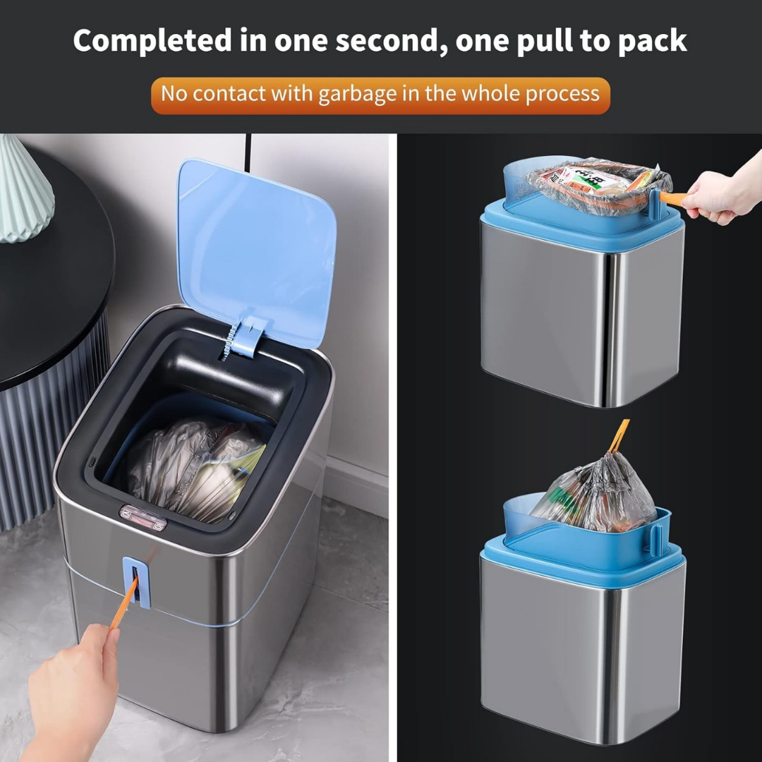 HOMERO Smart Sensor Touchless Automatic Lid Opening Trash Can