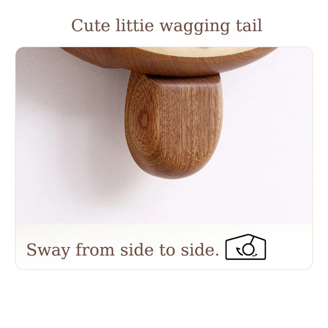 HOMERO Cute Cartoon Rabbit Decorative Analog Wall Clock