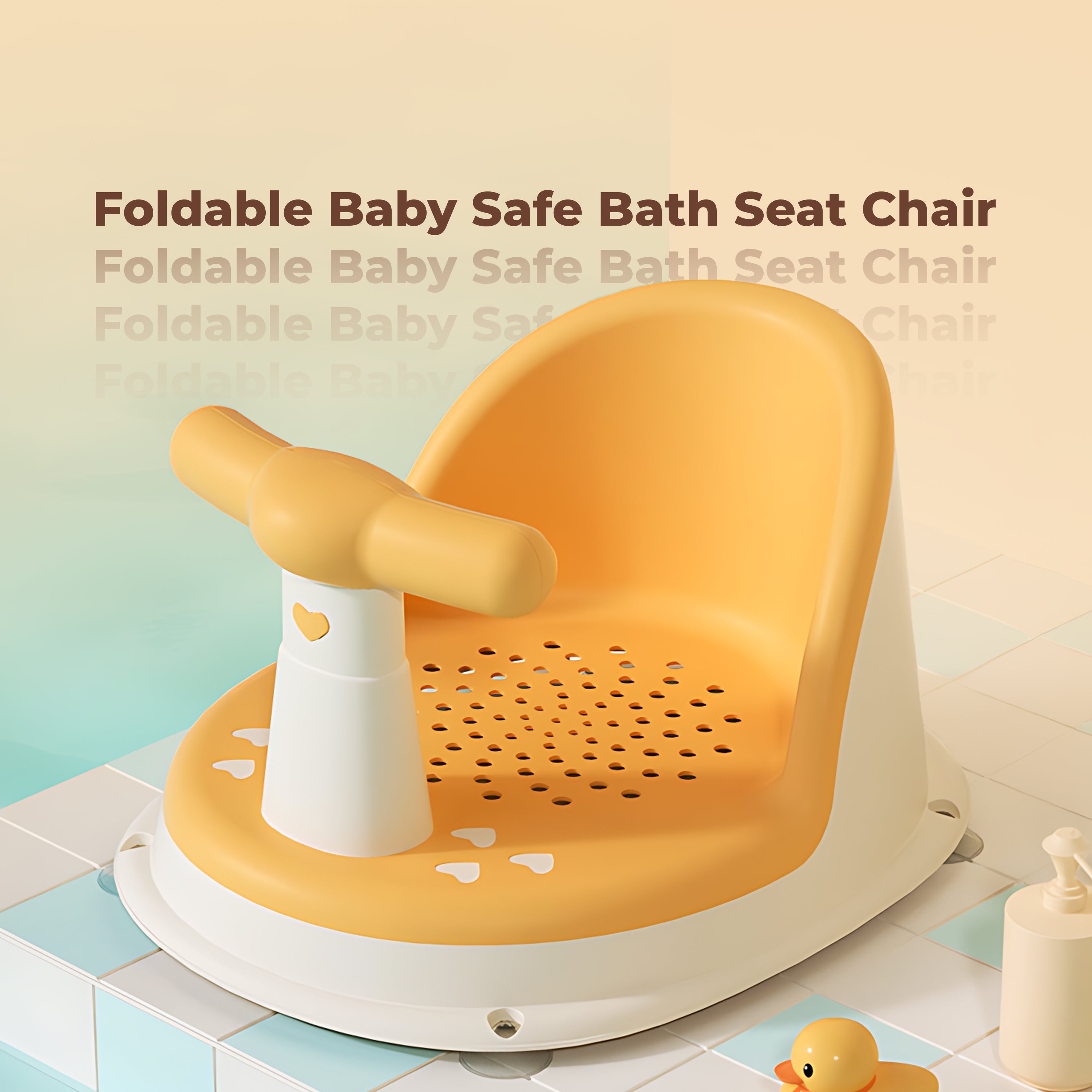 Homero Comfortable Foldable Baby Safe Bath Seat Chair