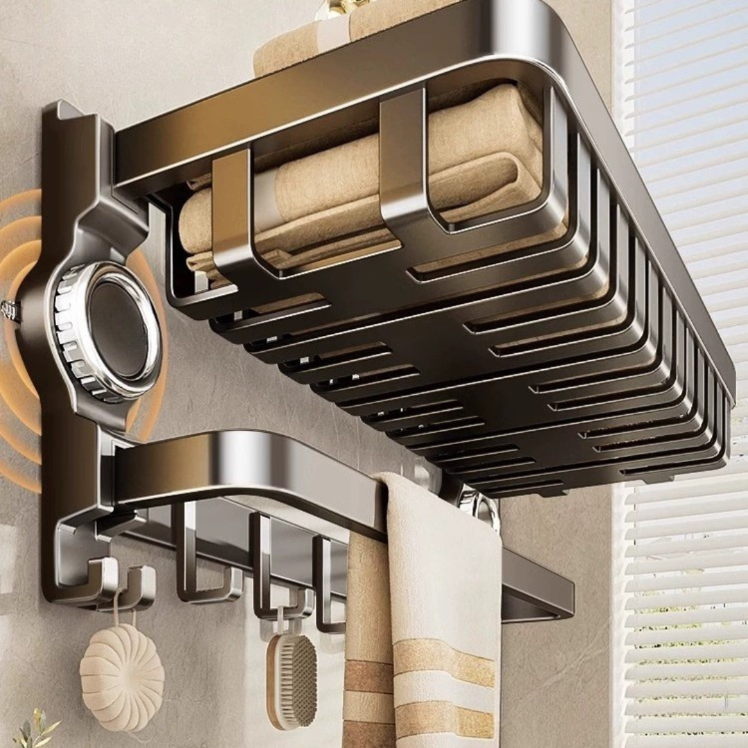 HOMERO Multi-Use Stainless Steel Space Saving Folding Storage Rack - 50cm