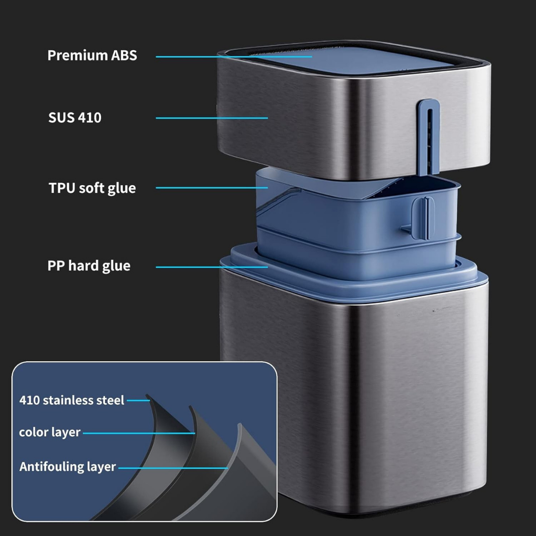 HOMERO Smart Sensor Touchless Automatic Lid Opening Trash Can