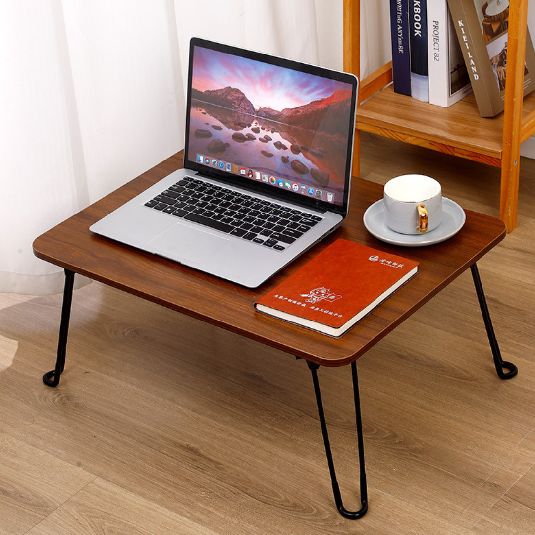 Premium Wooden Laptop Study Table with Foldable Legs
