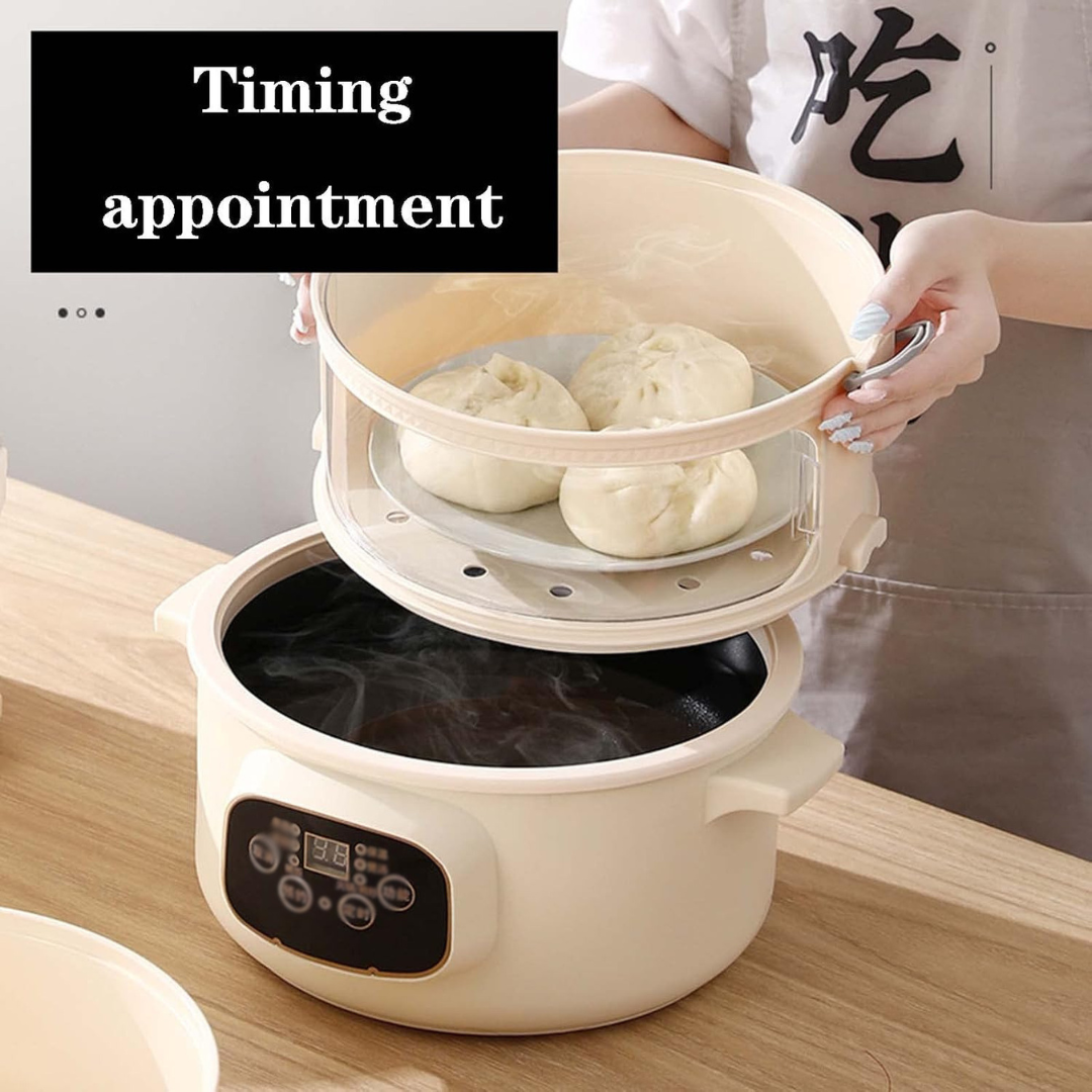 Multifunctional Electric Food Steamer with Smart Timer
