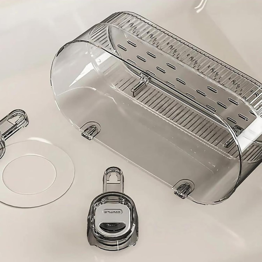 Homero Wall-Mounted No-Drill Bathroom Shelf with Drainage