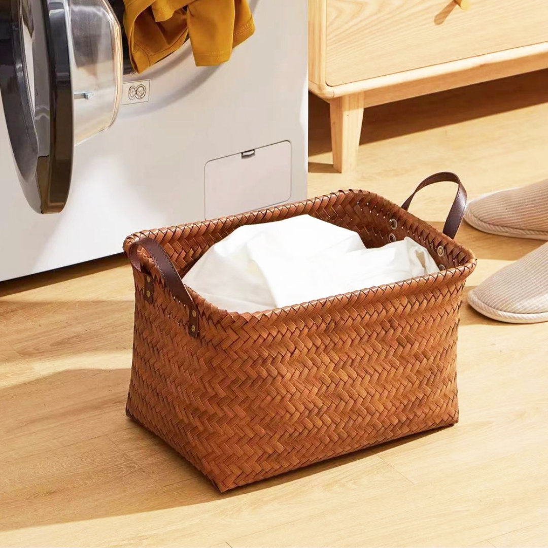 Homero Multipurpose American Style Hand-Woven Storage Basket