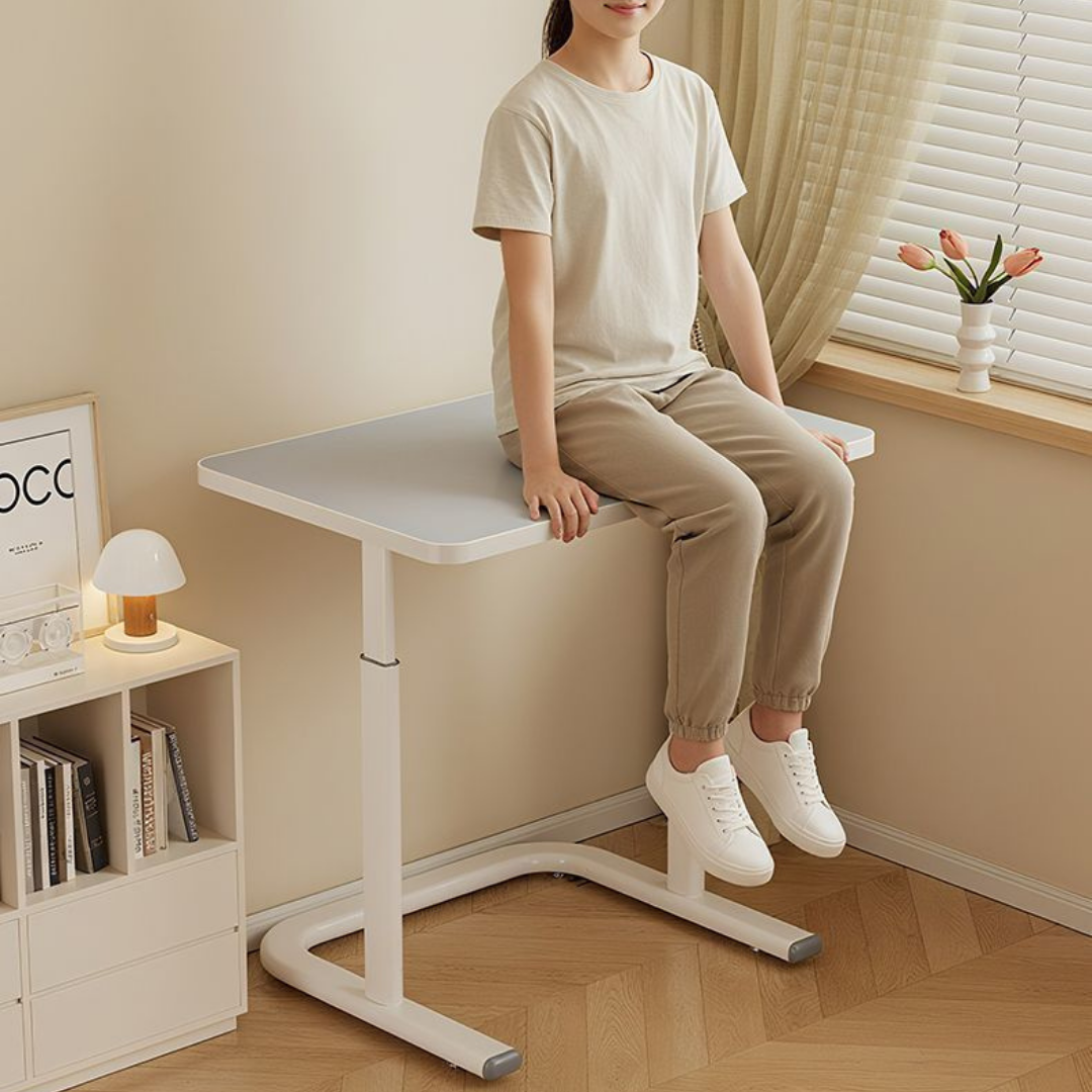 Homero Study Workstation Adjustable Height Mobile Desk