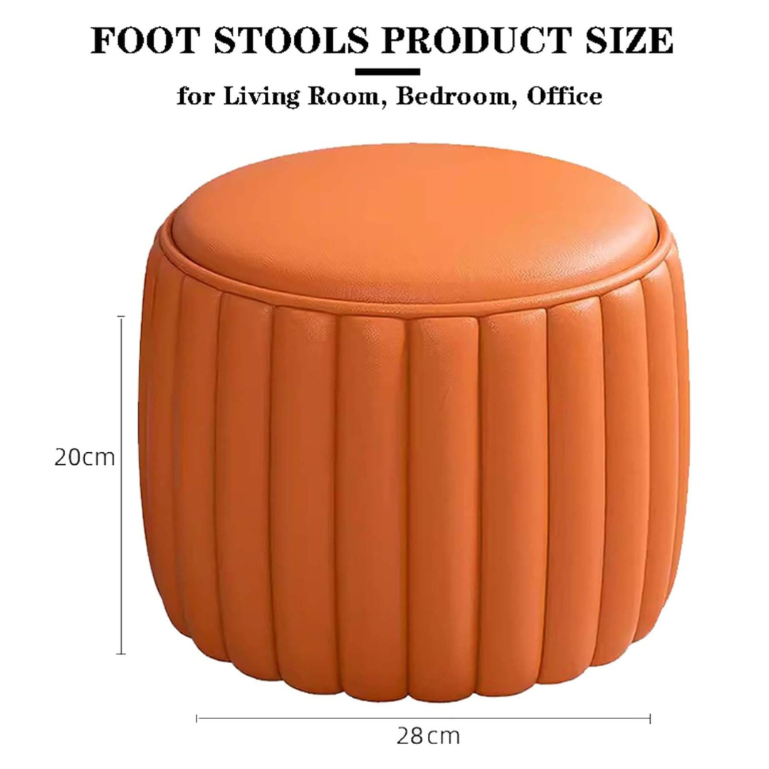 Homero Compact Modern Footstool with Soft Cushion (Multicolor)