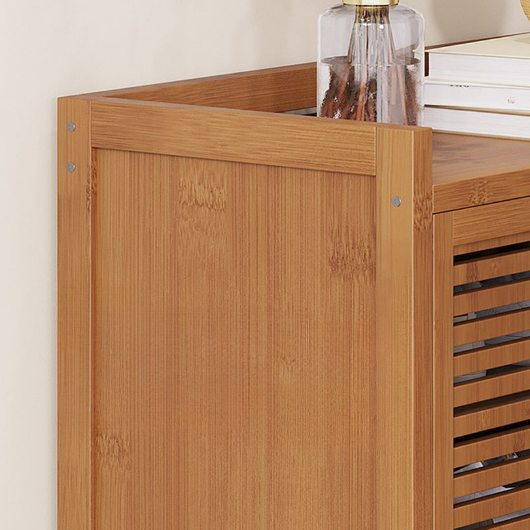 HOMERO Wooden Stylish Door Entryway Organizer and Shoe Rack Cabinet - 9 Layer