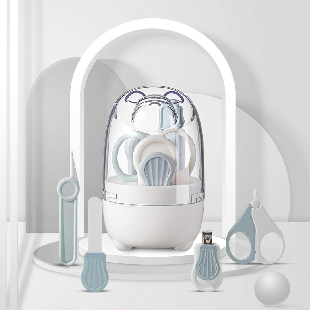 4-in-1 Baby Grooming Kit with Nail Clipper Scissor Filer Tweezer