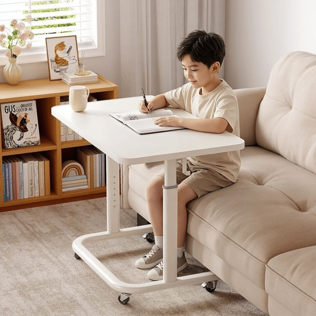 Homero Study Workstation Adjustable Height Mobile Desk