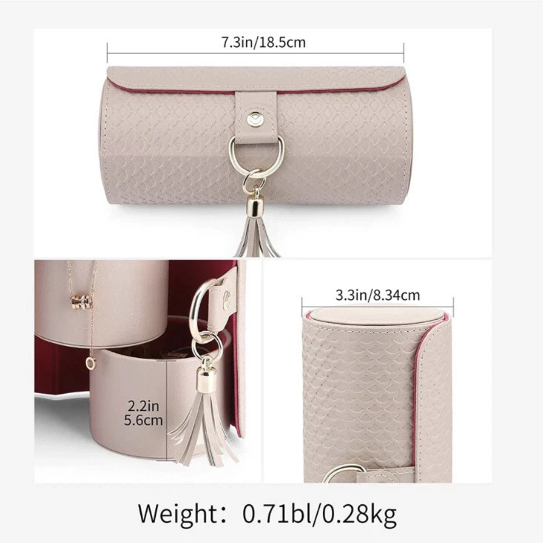 Homero Stylish and Portable 3-Layer Foldable Jewellery Case