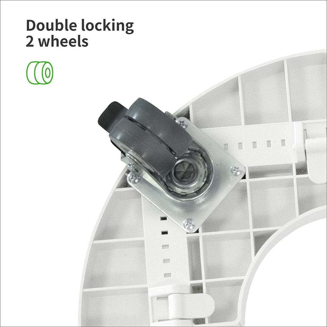 Heavy Duty Adjustable Plant Caddy with Lockable Wheels