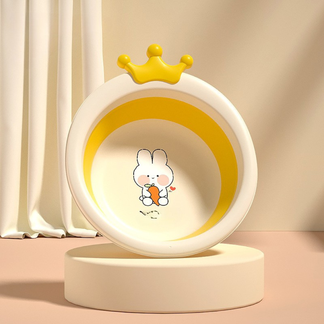 Homero Cute Cartoon Baby Wash Basin with Durable Design