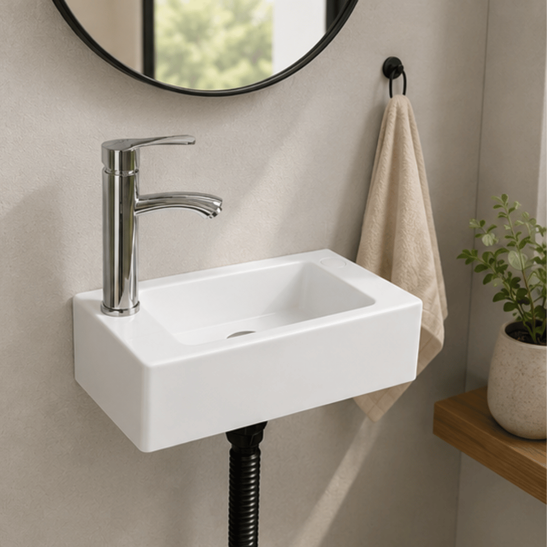 Compact Wall Mounted Mini Plastic Hand Wash Basin