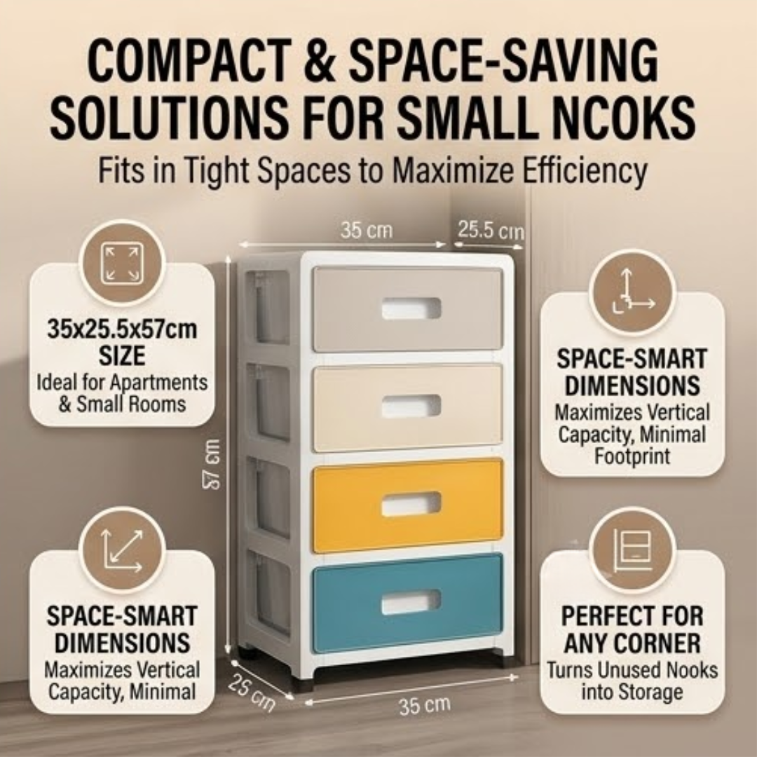 Multipurpose Space Saving Smooth-Glide Drawer Cabinet Organizer