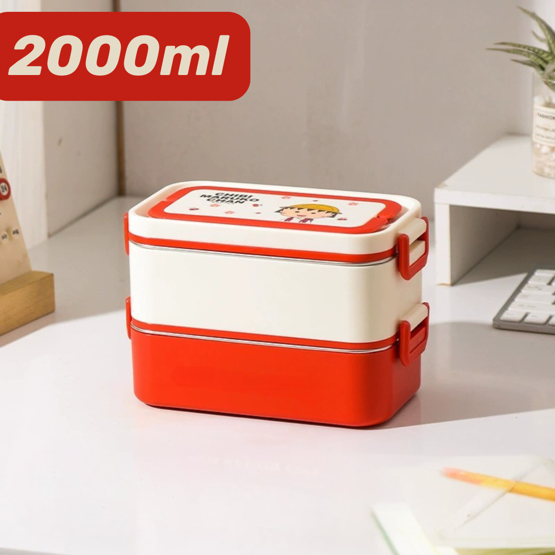 Premium Stainless Steel Leak Proof Bento Lunch Box with Cutlery