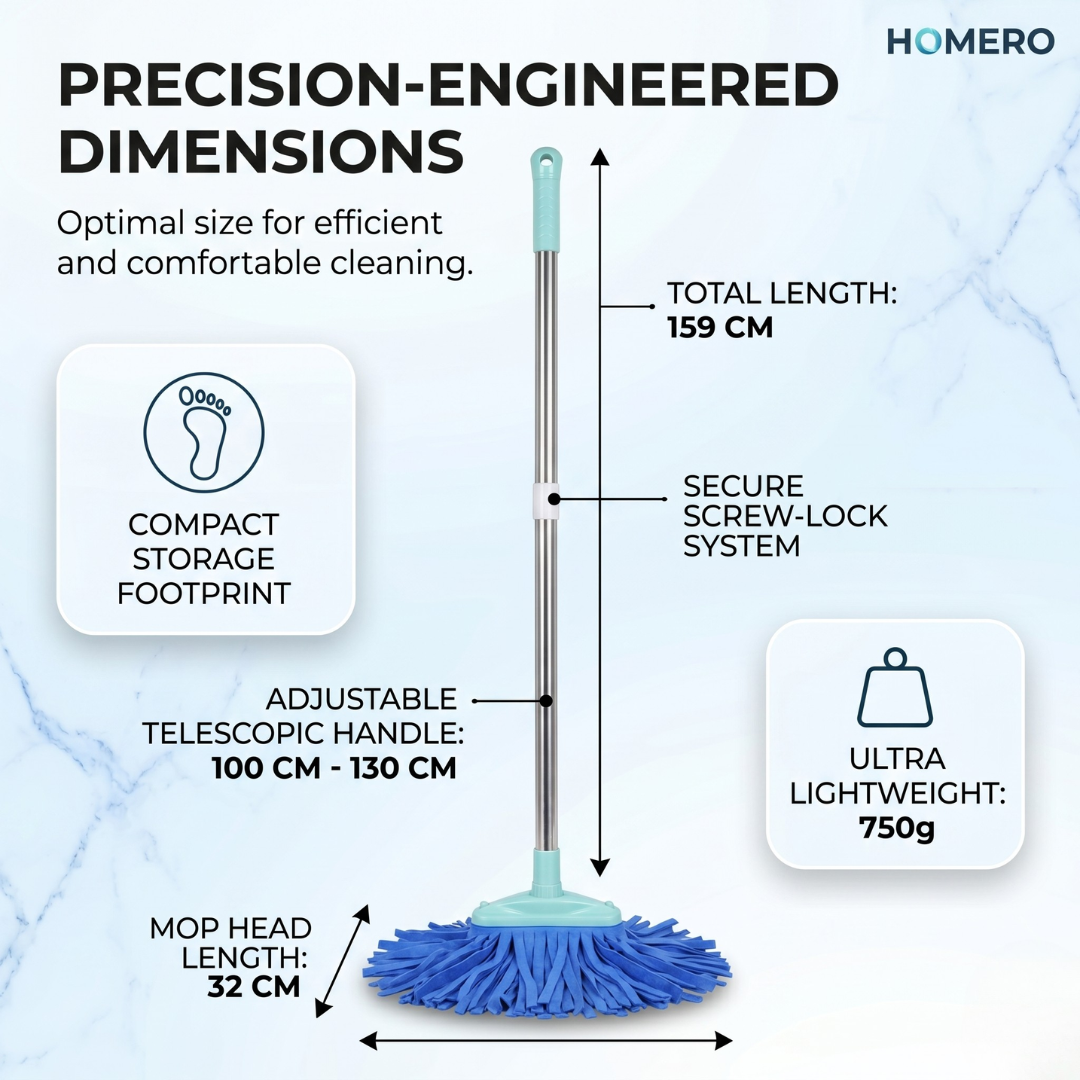 Super Absorbent PVA Sponge Mop with Stainless Steel Handle