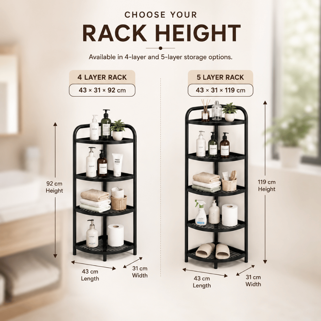 Homero Multi-Purpose Space Saving Corner Shelf Rack