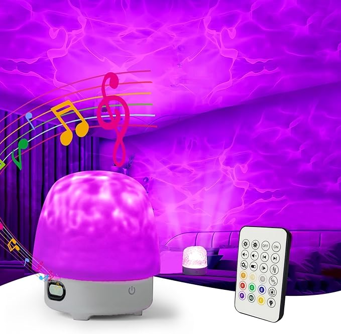 Ocean Wave Projector Lamp with Bluetooth Speaker