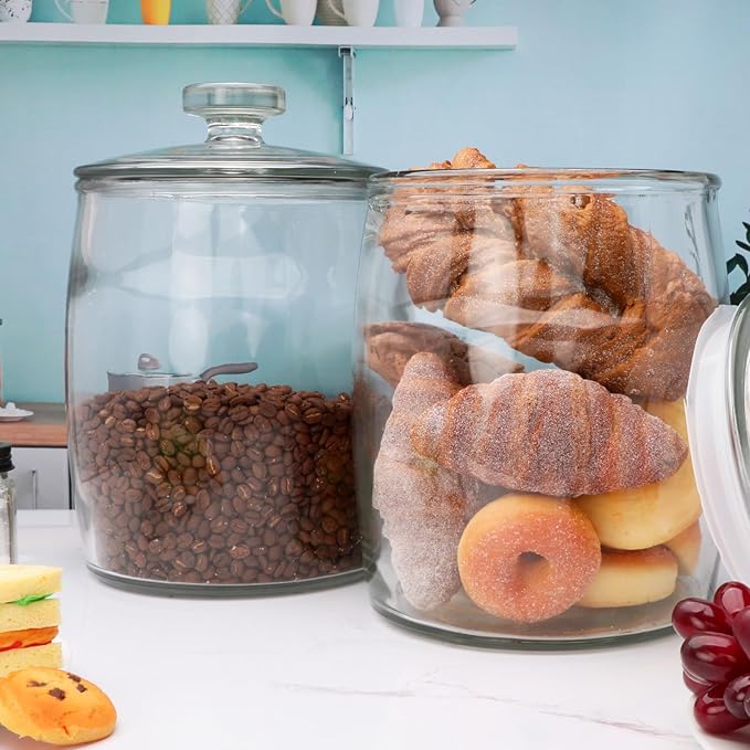 Large Capacity Multi-Purpose Glass Snack Jar (4 Litres)
