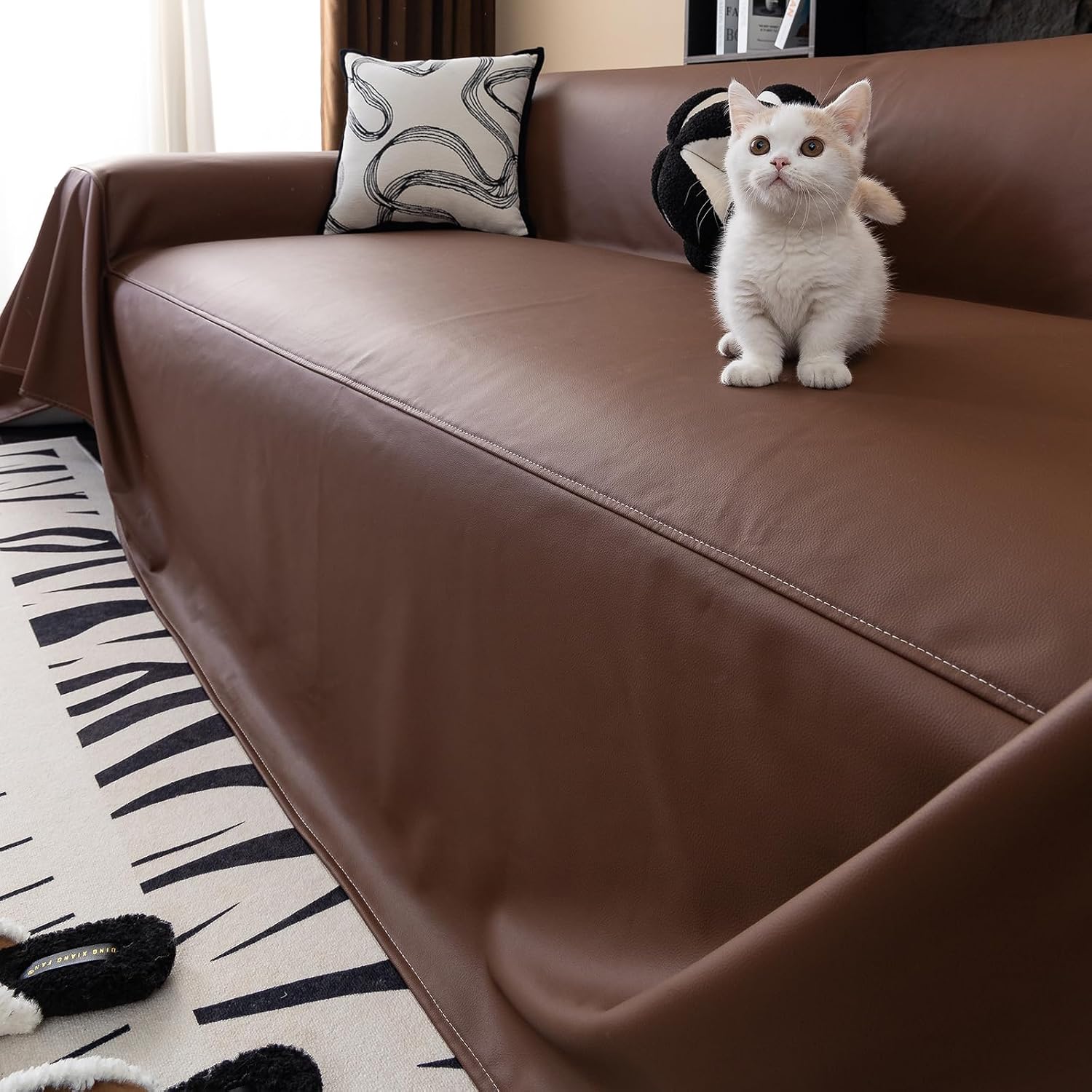 Luxury Waterproof PU Leather Sofa Cover