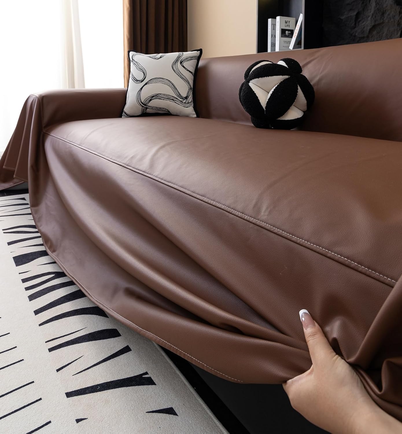 Luxury Waterproof PU Leather Sofa Cover
