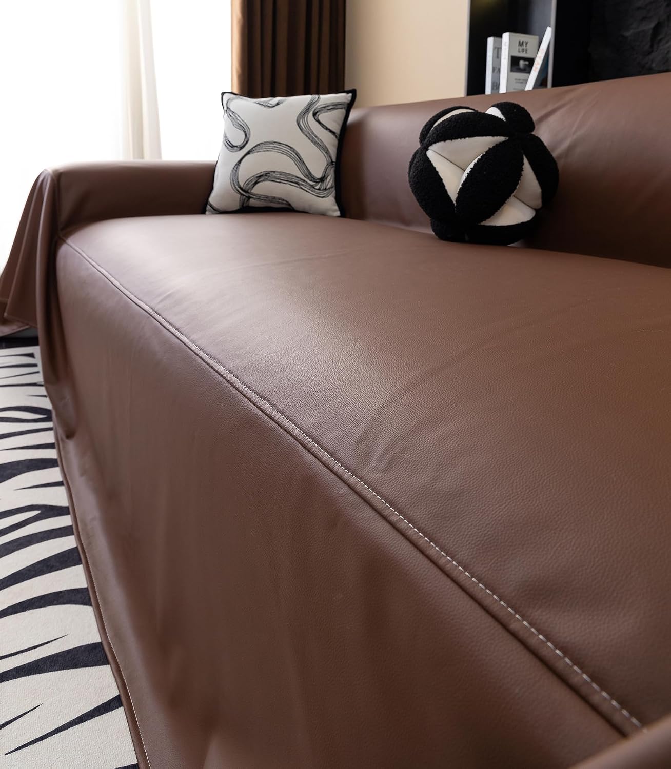 Luxury Waterproof PU Leather Sofa Cover