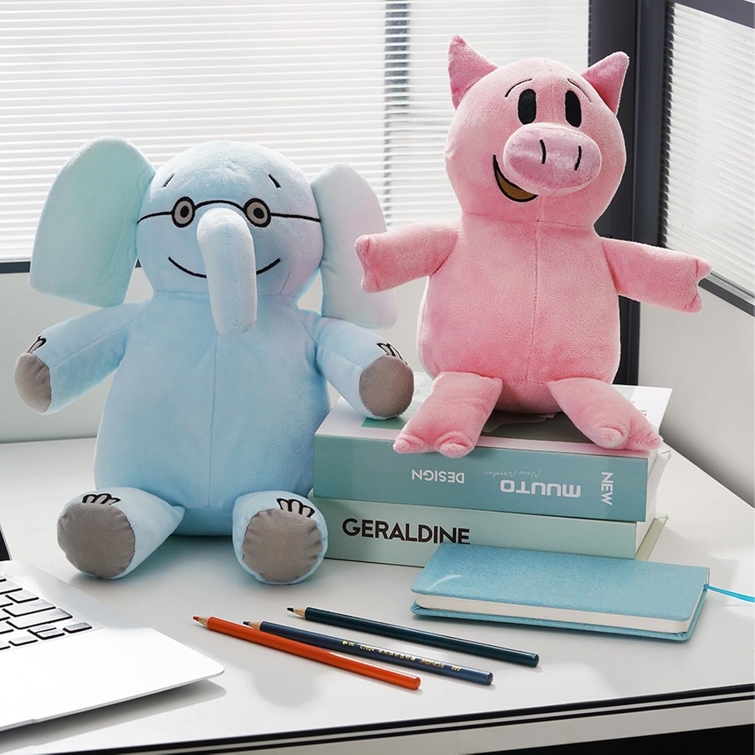 HOMERO Elephant Piggie Plush Soft Cuddly Toy Set