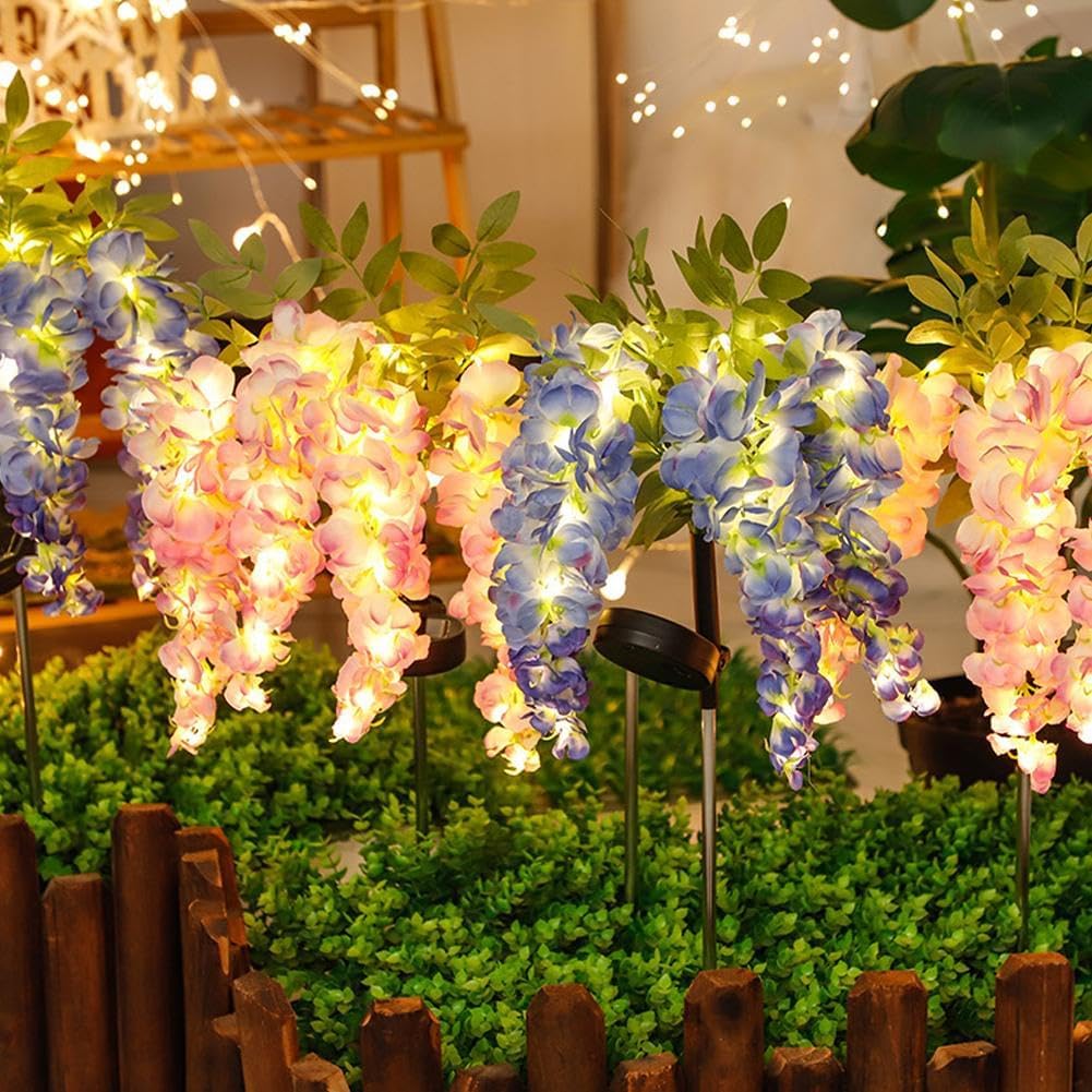 Homero Solar Wisteria Garden Dual Lighting Modes Lights (Multicolor)