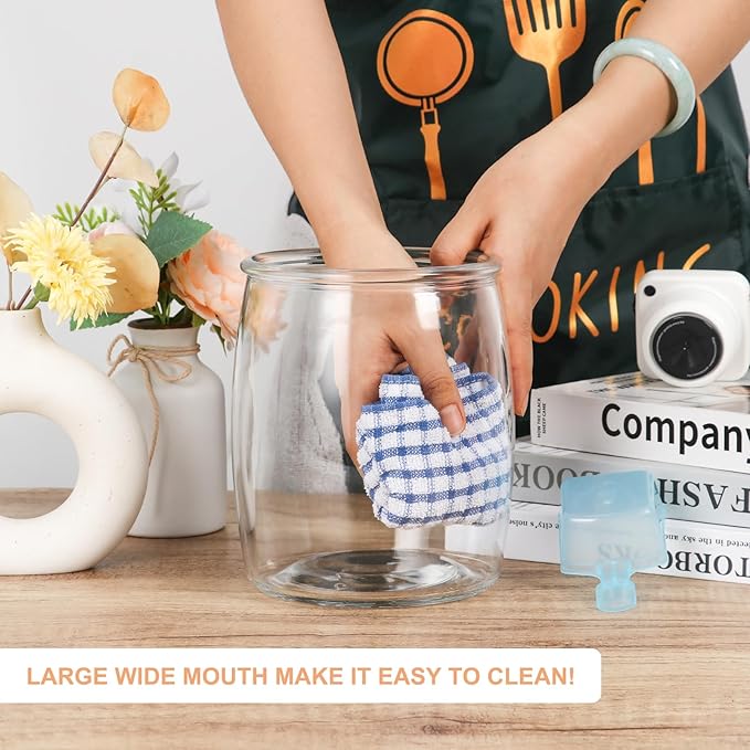 Large Capacity Multi-Purpose Glass Snack Jar (4 Litres)